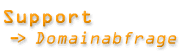 Support - Domainabfrage