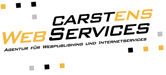 Willkommen bei Carstens WebServices! Das Internet als Kommunikations- und Werbemedium wird fr die Wirtschaft aufgrund seiner Fhigkeit neueste Informationen unschlagbar aktuell an den Kunden zu bringen, immer wichtiger. Auch der zunehmenden Globalisierung ist das weltumspannende Netz gewachsen. Falls Sie also auf der Suche nach einem kompetenten Ansprechpartner in Sachen Internet sind oder Sie bereits ein Angebot haben, das eine komplette Neuauflage bentigt, dann sind Sie hier genau richtig. Speziell fr den Raum Hannover bieten wir ihnen alle Services aus einer Hand. Von der Konzeption, ber die Gestaltung ihrer Seiten, bis hin zur Vergabe einer individuellen Adresse und anschlieender Verffentlichung finden Sie hier alles zu Preisen, die sich nicht verstecken brauchen...